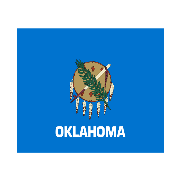 Flag Oklahoma, USA by flag for all