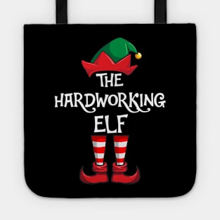 Hardworking Elf Matching Family Christmas Tote