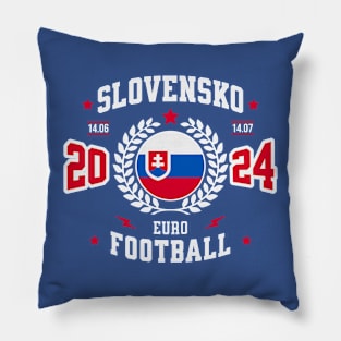 Slovakia 2024 Football Fan Pillow