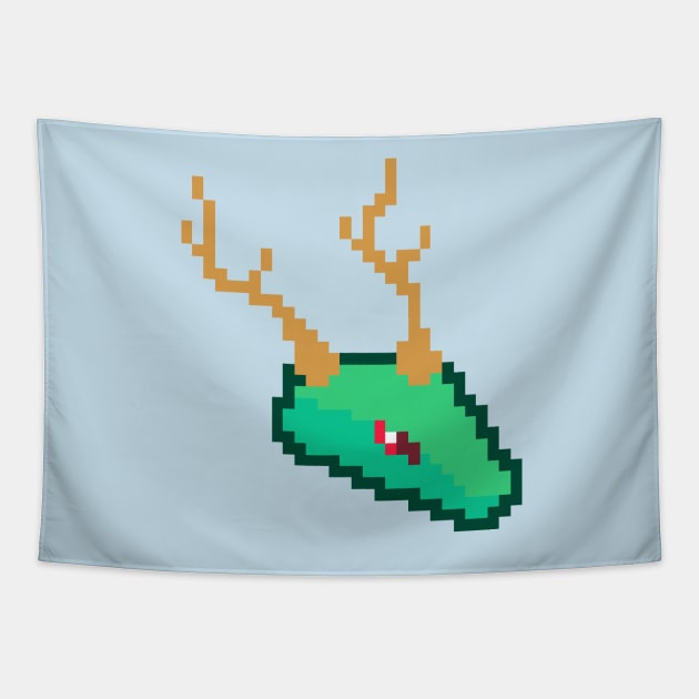 Pixel Dragon :: Dragons and Dinosaurs Tapestry by Platinumfrog