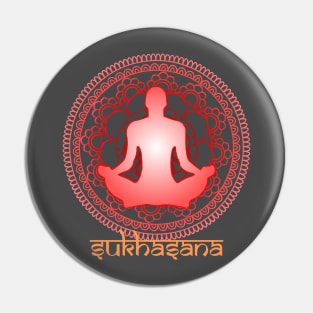 Sukhasan yoga pose Pin