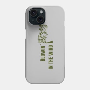 Blowin´ in the wind, green Phone Case