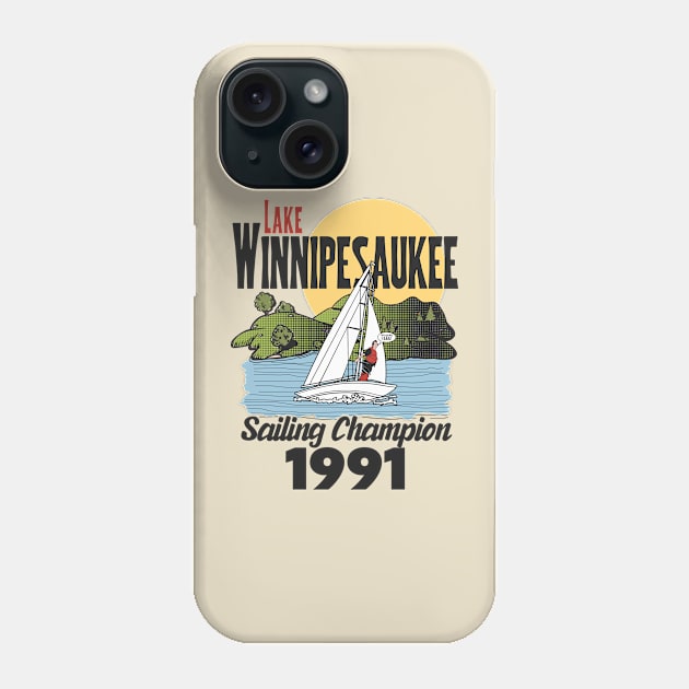 Lake Winnipesaukee Sailing Champion Phone Case by darklordpug