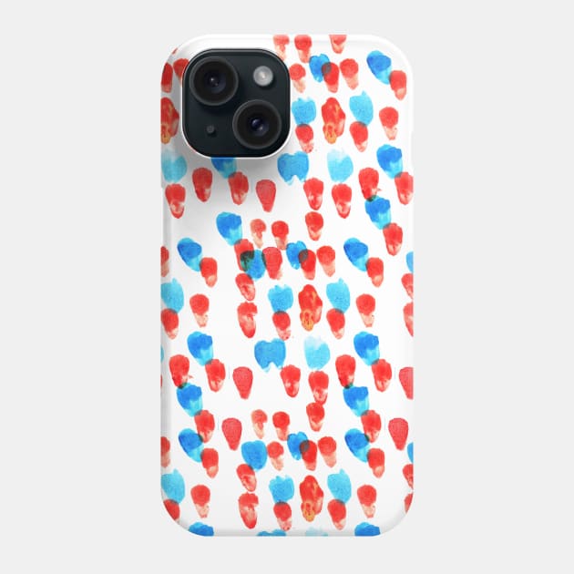 red and blue buds Phone Case by Potato_pinkie_pie