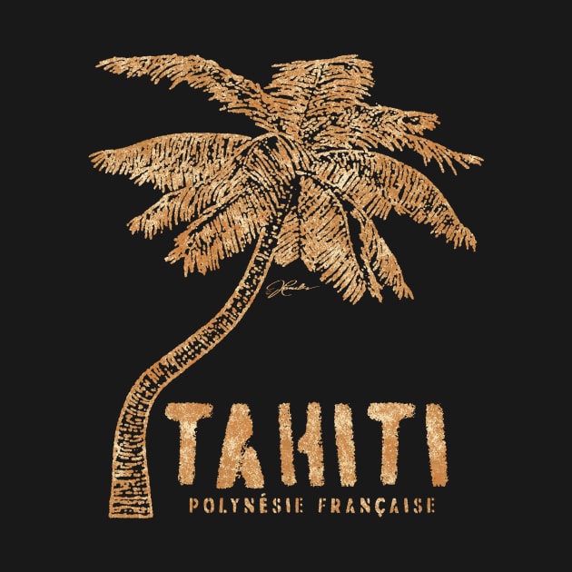 Tahiti, French Polynesia, Palm Tree by jcombs