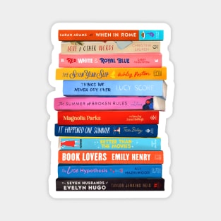 Romance Book Stack Booktok Magnet