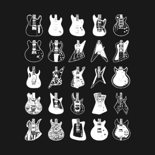 Iconic Guitar Body Shapes T-Shirt