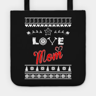 Merry Christmas FIREFIGHTER MOM Tote