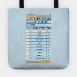 Batting Order Tote