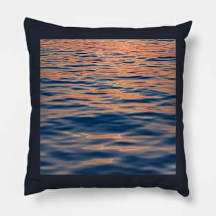 Setting Sun Ocean Waves Pillow