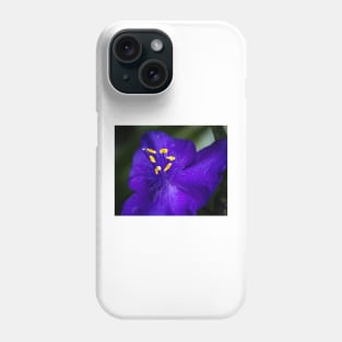Blue Flower and Stamens Phone Case