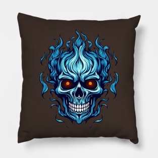 Blue skull Pillow