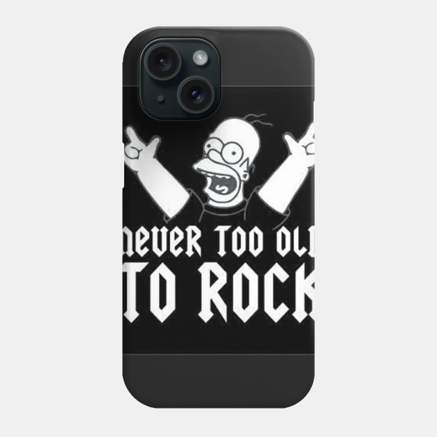 Never Too Old To Rock Phone Case by Vlogger McGamer