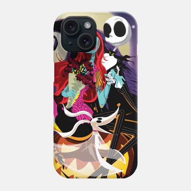 Scary Christmas Phone Case by CuddleswithCatsArt