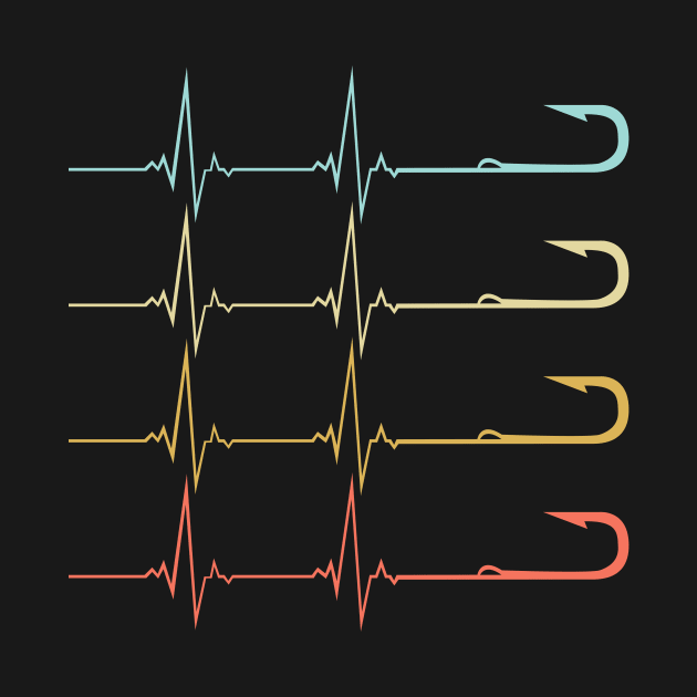 fishing hook heartbeat by TeeAMS