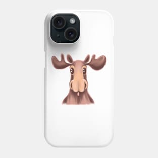 Cute Moose Drawing Phone Case
