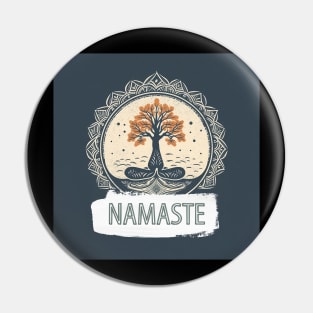 Namaste Yoga Pin