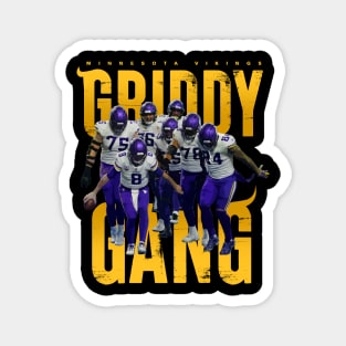 Griddy Gang Minnesota Vikings Magnet