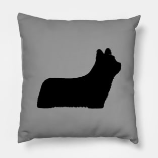 Skye Terrier Silhouette Pillow