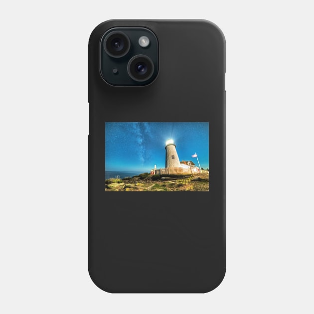 Pemaquid Point Lighthouse Bristol Road Maine Phone Case by WayneOxfordPh