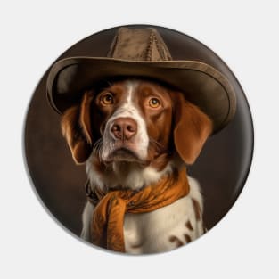 Cowboy Dog - Brittany Pin