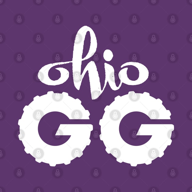 OGG white logo by Ohio Gravel Grinders