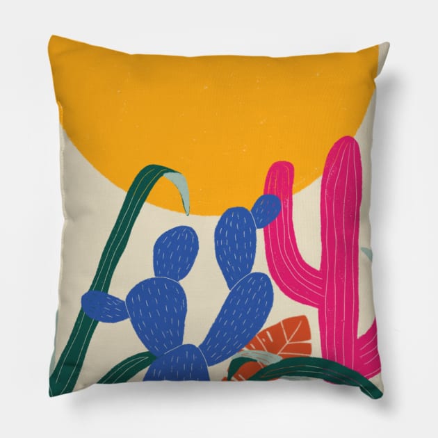 Desert Sunset Pillow by Megan Roy