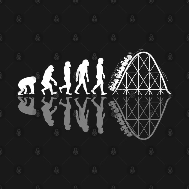 Roller Coaster Evolution Adrenaline Enthusiasts Gift by Shirtbubble