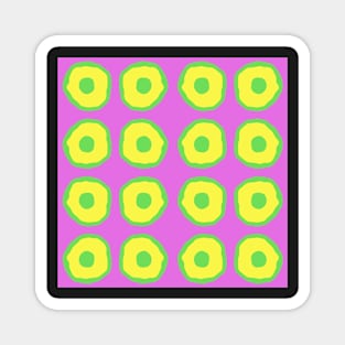 Dots on Pink background Magnet