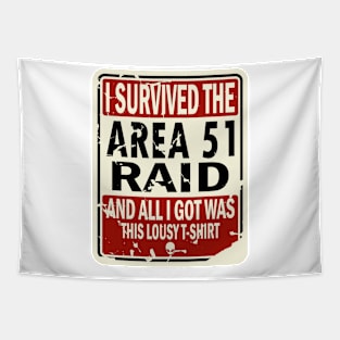 I Survived The Area 51 Raid Tapestry