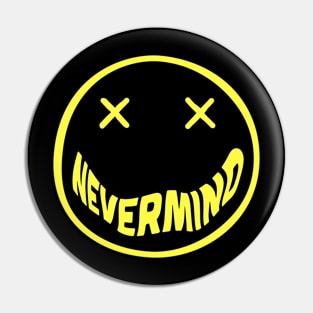 Nevermind Smiling - Yellow Pin