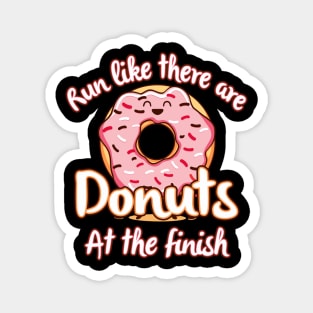 Running donuts food runner cute sports Magnet