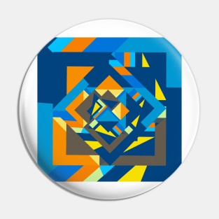 Cubist Ripples Pin