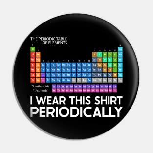 I Wear this Shirt Periodically Pin