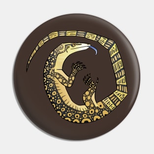 Asian Water Monitor Lizard Cutie Pin