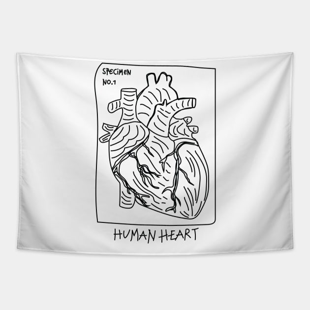 Human Heart Tapestry by DreixLord