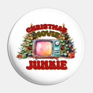 Christmas Movie Junkie Pin