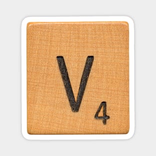 Scrabble Tile 'V' Magnet