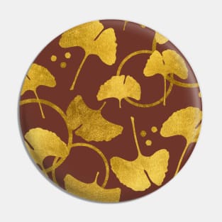 Ginkgo Gold_Terra Cotta Pin