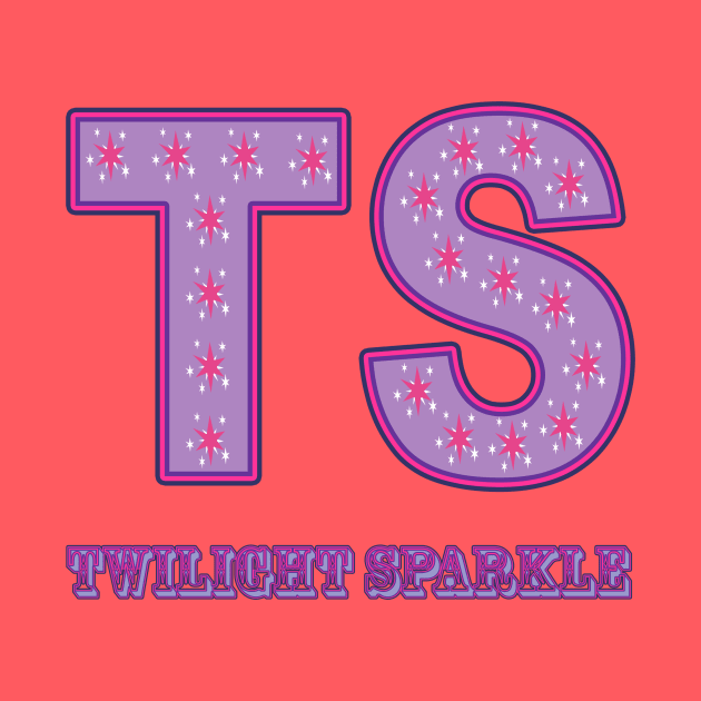 My little Pony - Twilight Sparkle Initials by ariados4711