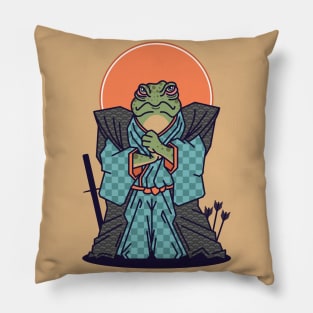 Samurai Frog Pillow
