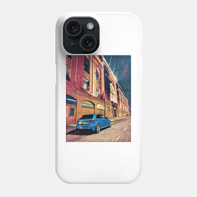 Blue car at at night Phone Case by AndythephotoDr