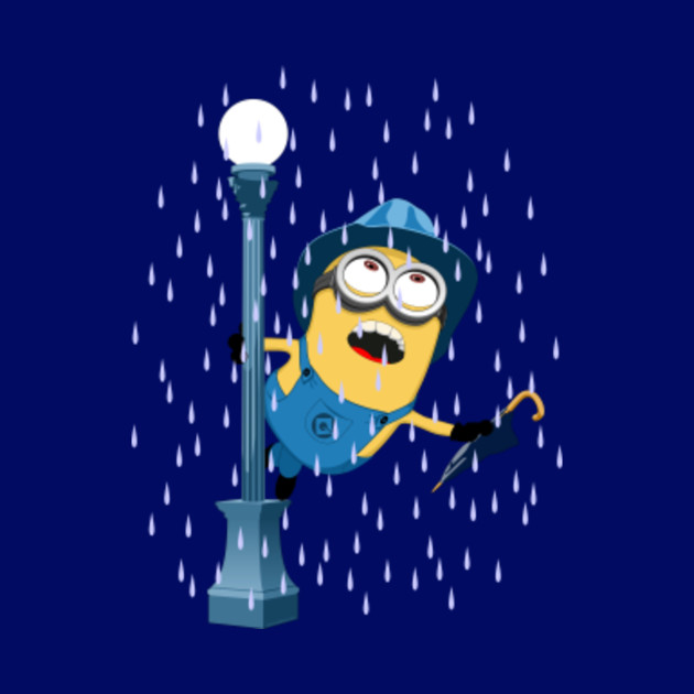  Minion  in the rain  Minions  Tapestry TeePublic