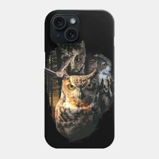 Forest Owl Master Wizzard Magician Phone Case