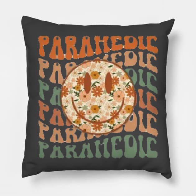 Paramedic funny Pillow by Hanadrawing