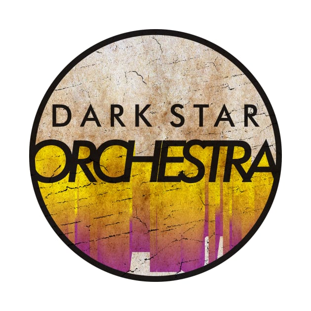 Dark Star Orchestra - VINTAGE YELLOW CIRCLE by GLOBALARTWORD