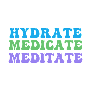 Hydrate, Medicate, Meditate T-Shirt