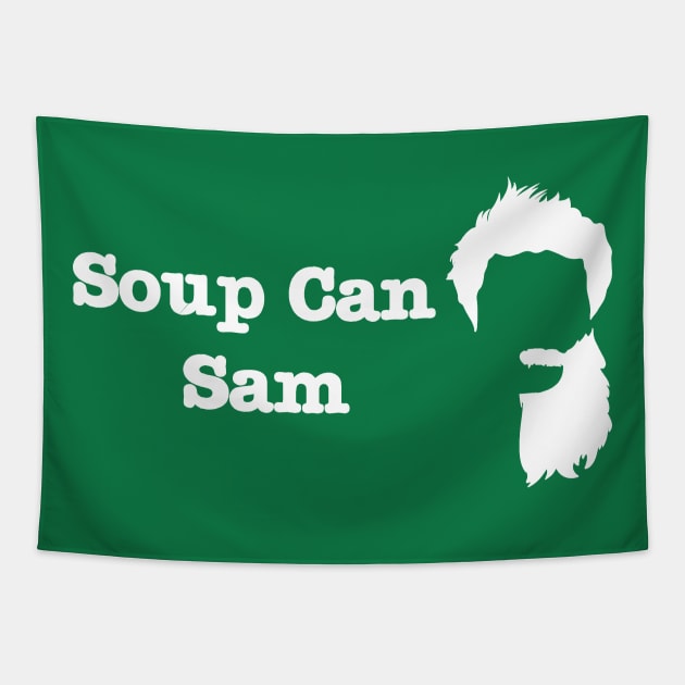 Soup Can Sam Tapestry by CraftyNinja