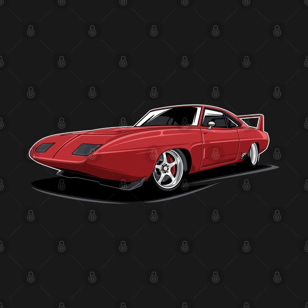 Charger Daytona (Red) by afrcreativeart