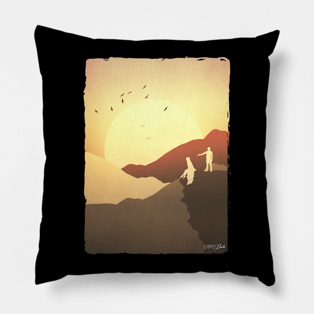 The Final Sunset Pillow by RNStudioMTL